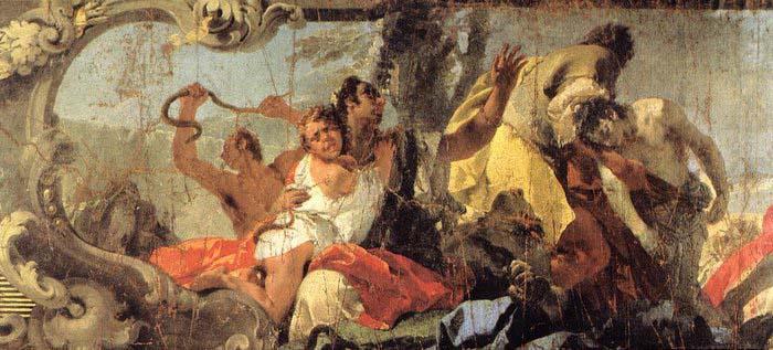 Giovanni Battista Tiepolo The Scourge of the Serpents china oil painting image